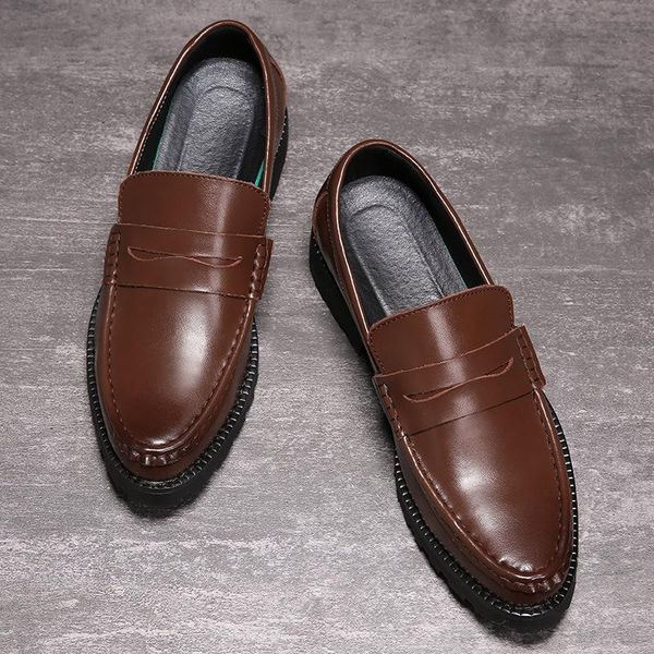 dress shoes autumn men leather luxury men's business oxfords classic gentleman 2021 hjm67, Black
dress shoes autumn men leather luxury men's business oxfords classic gentleman 2021 hjm67, Black