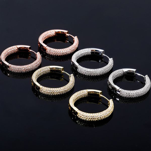 Hip Hop Earrings Luxury Gold Silver Color Circle Earrings Fashion Men Women Brief Trendy Bling Zircon Hoop Earrings, Golden;silver
Hip Hop Earrings Luxury Gold Silver Color Circle Earrings Fashion Men Women Brief Trendy Bling Zircon Hoop Earrings, Golden;silver