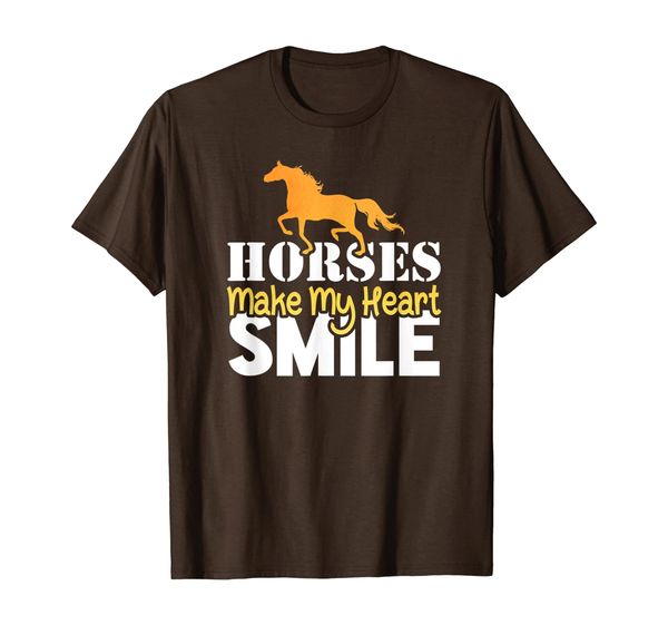 horseback riding cute t shirt horses make my heart smile tee, White;black 
horseback riding cute t shirt horses make my heart smile tee, White;black