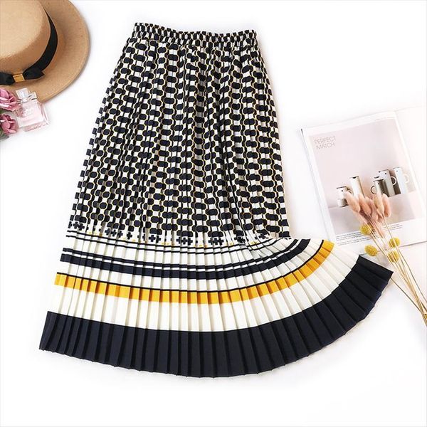 polka dot pleated womens skirts mid calf fashion striped patchwork empire chic long summer skirt ladies high street jupe, Black
polka dot pleated womens skirts mid calf fashion striped patchwork empire chic long summer skirt ladies high street jupe, Black