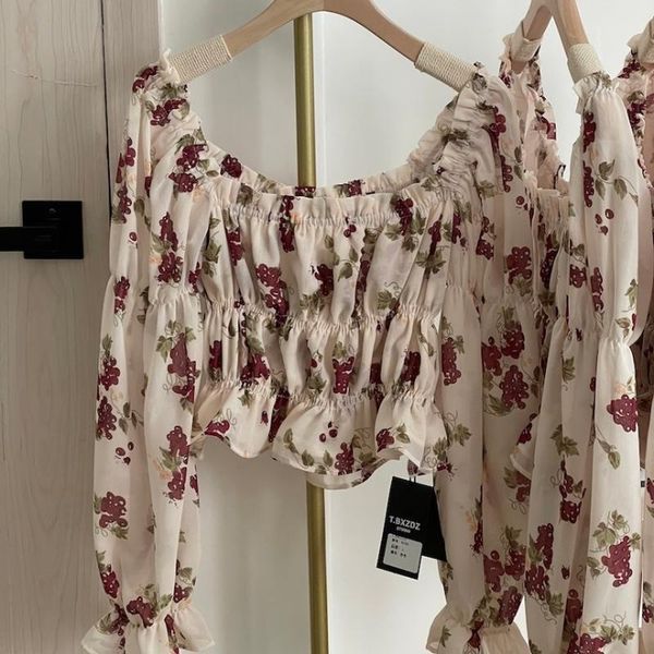 women's blouses & shirts net red goddess shirt female 2021 spring and summer no broken flowers sweet one line shoulder wood ear top, White
women's blouses & shirts net red goddess shirt female 2021 spring and summer no broken flowers sweet one line shoulder wood ear top, White