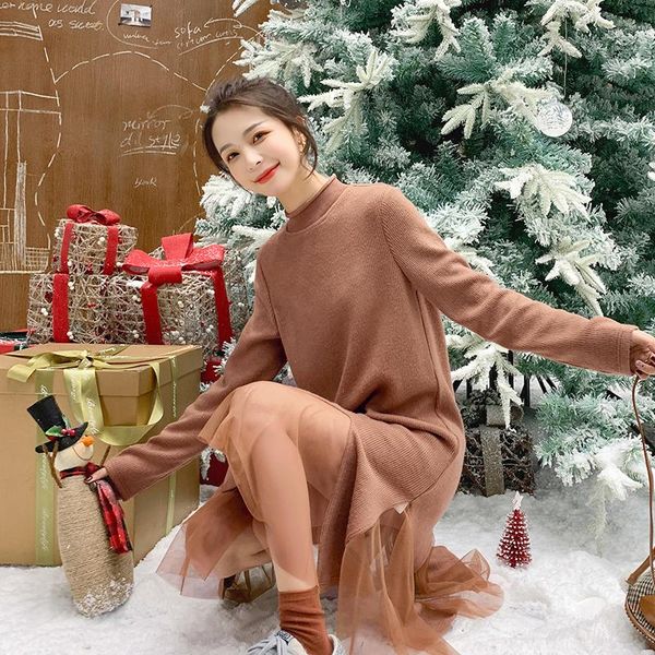 casual dresses westernized mesh splicing knitted dress large-size women's spring fashion vintage robe femme ete 2021 dl450, Black;gray
casual dresses westernized mesh splicing knitted dress large-size women's spring fashion vintage robe femme ete 2021 dl450, Black;gray