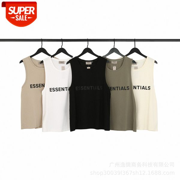double line eentials offset printing letter print sleeveless t-shirt vest #wa72, White;black
double line eentials offset printing letter print sleeveless t-shirt vest #wa72, White;black