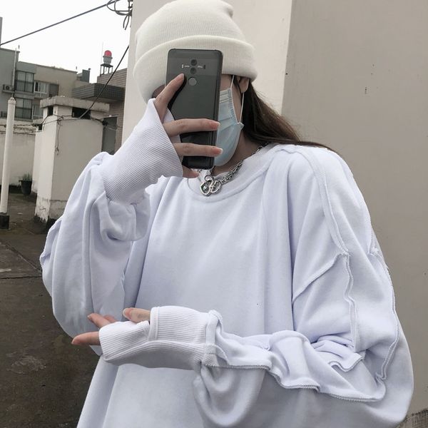 2021 coat new autumn winter solid loose pullover o neck full sweatshirt women fashion crvm, Black
2021 coat new autumn winter solid loose pullover o neck full sweatshirt women fashion crvm, Black