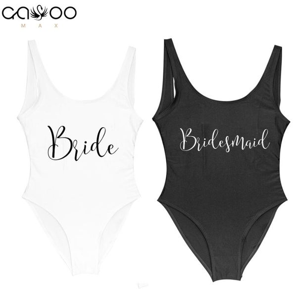 women's swimwear bride&bridesmaid golden letter print one piece swimsuit women single party une swimming suit badpak, White;black 
women's swimwear bride&bridesmaid golden letter print one piece swimsuit women single party une swimming suit badpak, White;black