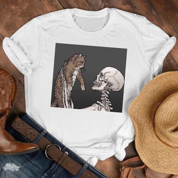 women lady cartoon cat girl printing short sleeve fashion shirt clothes tshirt female print t tee womens graphic t-shirt, White
women lady cartoon cat girl printing short sleeve fashion shirt clothes tshirt female print t tee womens graphic t-shirt, White