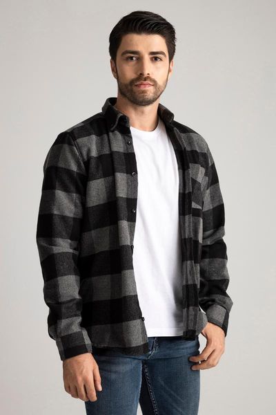 men's casual shirts alenmeza grey and black plaid stylish long sleeve autumn winter season lumberjack single pocket modern fit shirt, White;black
men's casual shirts alenmeza grey and black plaid stylish long sleeve autumn winter season lumberjack single pocket modern fit shirt, White;black