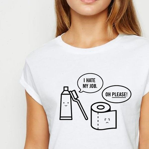 new t shirt women toilet paper i hate my job tshirt harajuku spring summer style casual round collar t shirts, White
new t shirt women toilet paper i hate my job tshirt harajuku spring summer style casual round collar t shirts, White