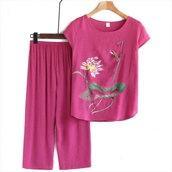 summer pajamas plus size women sleepwear 4xl casual 2pcs pajama set cotton linen pijamas suit ladies pyjamas home clothes, Black;red
summer pajamas plus size women sleepwear 4xl casual 2pcs pajama set cotton linen pijamas suit ladies pyjamas home clothes, Black;red