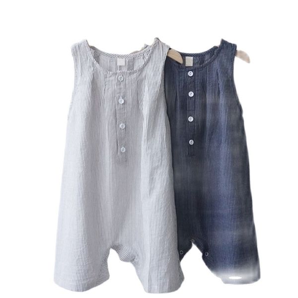 korean girls baby overall children's cotton and linen jumpsuit loose striped vest cool p4653 210622, Blue
korean girls baby overall children's cotton and linen jumpsuit loose striped vest cool p4653 210622, Blue