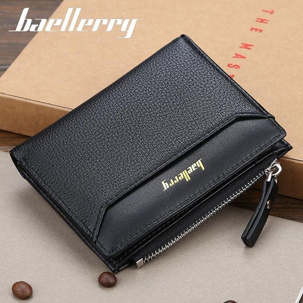 wallets fashion black men's wallet designer pu leather purses & card holder bifold small zipper purse, Red;black
wallets fashion black men's wallet designer pu leather purses & card holder bifold small zipper purse, Red;black