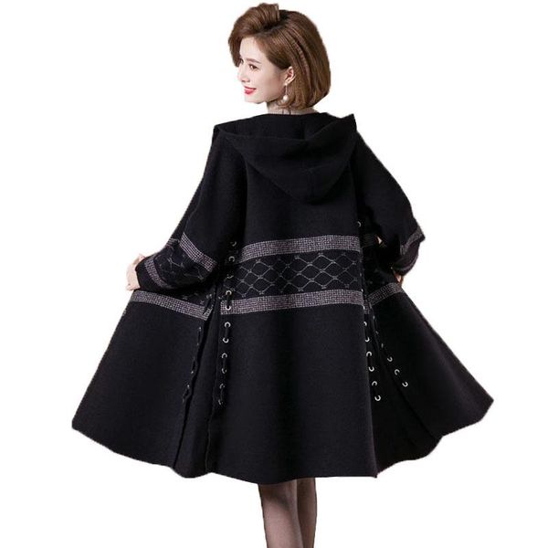 women's wool & blends women coat winter autumn nicemiddle-aged mother fashion double-faced fleece woolen jacket outerwear female, Black
women's wool & blends women coat winter autumn nicemiddle-aged mother fashion double-faced fleece woolen jacket outerwear female, Black