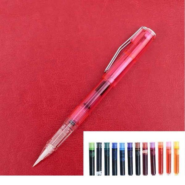 13pcs/set brush pen fountain pen refillable ink calligraphy marker fountain pens for writing school art supplies st qylvbu 
13pcs/set brush pen fountain pen refillable ink calligraphy marker fountain pens for writing school art supplies st qylvbu