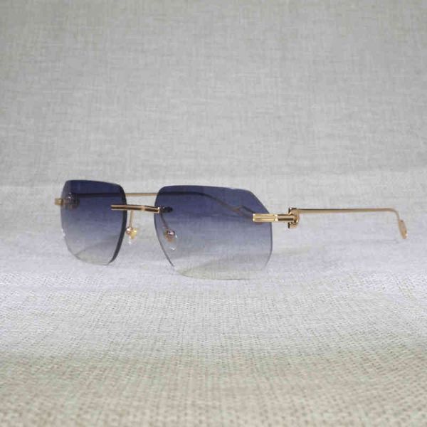 2022 factory wholesale vintage new lens shape rimless sunglasses men women outdoor gafas clear glasses meal frame for reading culos shades, White;black
2022 factory wholesale vintage new lens shape rimless sunglasses men women outdoor gafas clear glasses meal frame for reading culos shades, White;black