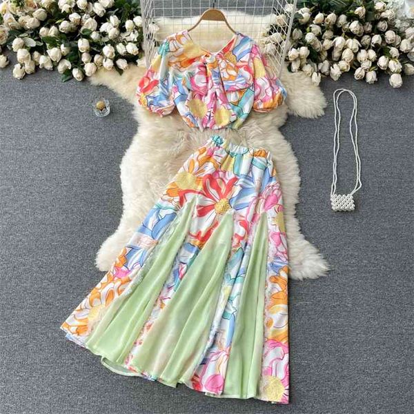 women spring and summer fashion v neck short sleeve + high waist print skirt two-piece sets s707 210527, White
women spring and summer fashion v neck short sleeve + high waist print skirt two-piece sets s707 210527, White