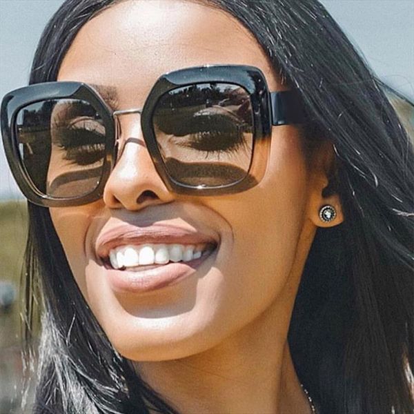 retro square sunglasses women oversized gradient sun glasses ladies big frame eyewear uv400, White;black
retro square sunglasses women oversized gradient sun glasses ladies big frame eyewear uv400, White;black