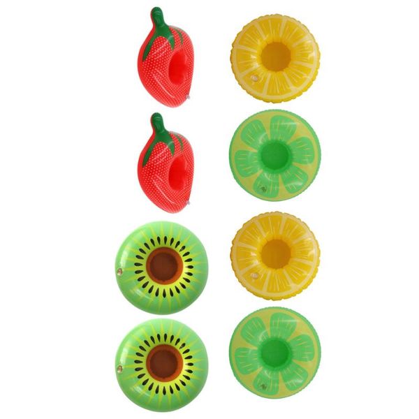 life vest & buoy 8pcs inflatable drink holders strawberry lemon kiwi cup coasters 
life vest & buoy 8pcs inflatable drink holders strawberry lemon kiwi cup coasters