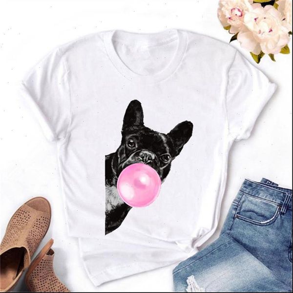 harajuku summer female t shirt cute bubble gum french bulldog print women funny t shirts kawaii femme tees, White
harajuku summer female t shirt cute bubble gum french bulldog print women funny t shirts kawaii femme tees, White