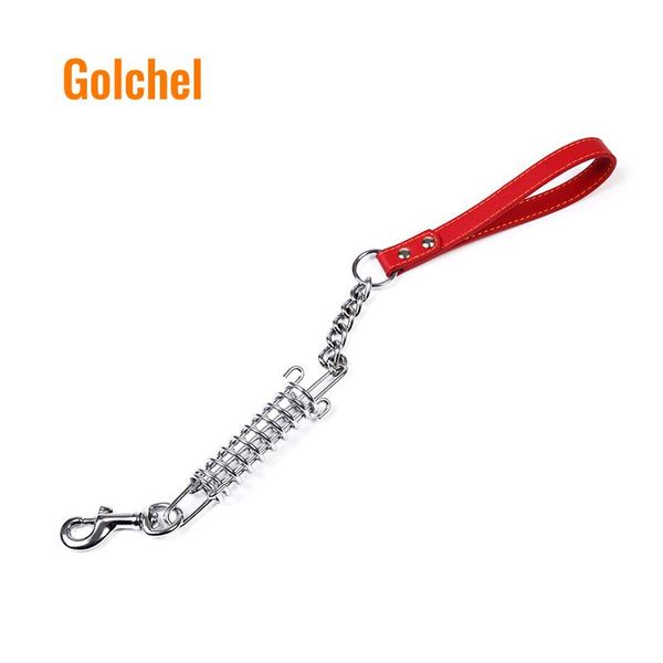 dog collars & leashes spring buffer metal pet traction short springs for training small medium dogs walking lead 50 cm
dog collars & leashes spring buffer metal pet traction short springs for training small medium dogs walking lead 50 cm
