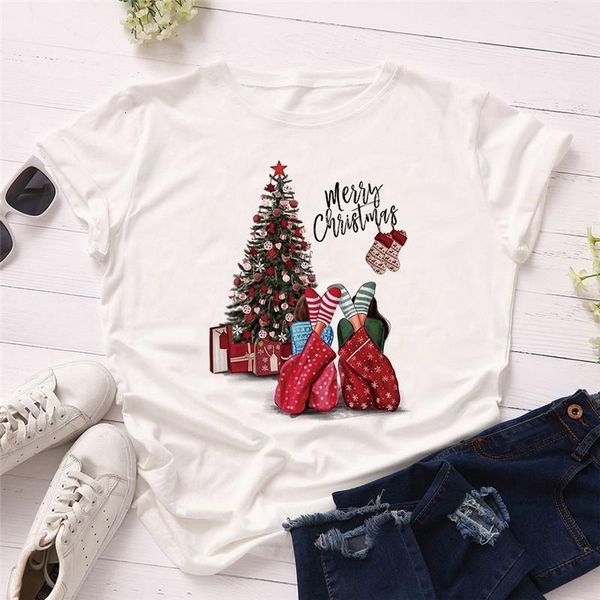 2021 woemn short sleeve chritsmas gift xmas tree lady t-shirts t shirt ladies womens graphic female tee t-shirt, White
2021 woemn short sleeve chritsmas gift xmas tree lady t-shirts t shirt ladies womens graphic female tee t-shirt, White