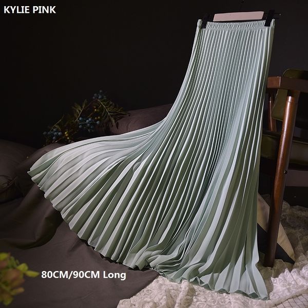 women vintage pleated midi long skirt female korean casual high waist a line chiffon mesh skirts jupe faldas 18 colors 210309, Black
women vintage pleated midi long skirt female korean casual high waist a line chiffon mesh skirts jupe faldas 18 colors 210309, Black
