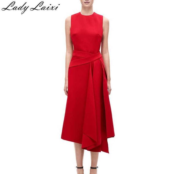 summer runway designer dress women's elegant sleeveless vintage irregular vestidos 210529, Black;gray
summer runway designer dress women's elegant sleeveless vintage irregular vestidos 210529, Black;gray