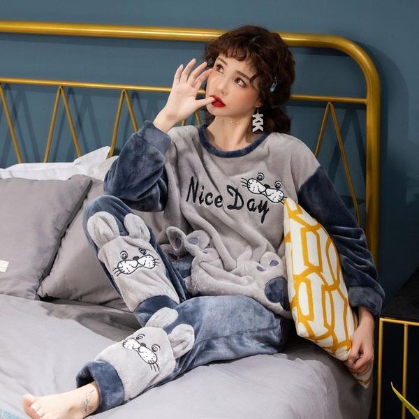 long sleeve warm flannel pajamas winter women pajama sets print thicken sleepwear pyjamas plus size 4xl 5xl 85kg nightwear set, Black;red
long sleeve warm flannel pajamas winter women pajama sets print thicken sleepwear pyjamas plus size 4xl 5xl 85kg nightwear set, Black;red