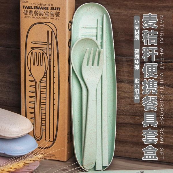 dinnerware sets travel cutlery with box portable set wheat straw spoon fork chopsticks kit reuse
dinnerware sets travel cutlery with box portable set wheat straw spoon fork chopsticks kit reuse