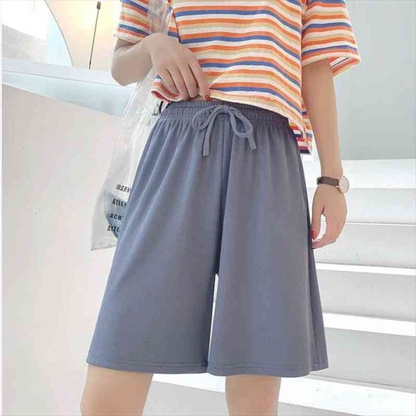 loose elastic waist womens short knee length running breathable summer solid streetwear harajuku korean wide leg trousers, White;black
loose elastic waist womens short knee length running breathable summer solid streetwear harajuku korean wide leg trousers, White;black