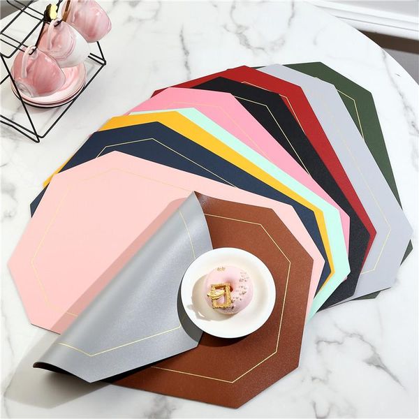 mats & pads placemat for dining table waterproof non-slip octagonal leather place mat kitchen accessories cup pad two sided color
mats & pads placemat for dining table waterproof non-slip octagonal leather place mat kitchen accessories cup pad two sided color