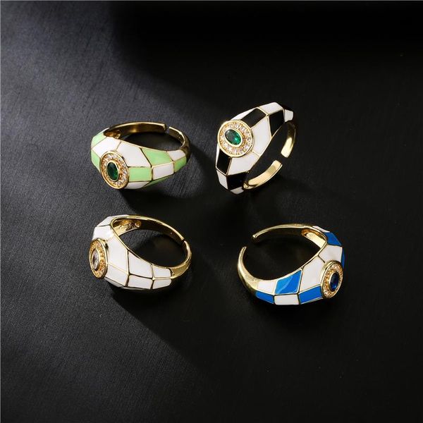 wedding rings cmoonry gold color copper jewelry colourful oil dripping cz stone engagement ring for women girl gift, Slivery;golden
wedding rings cmoonry gold color copper jewelry colourful oil dripping cz stone engagement ring for women girl gift, Slivery;golden
