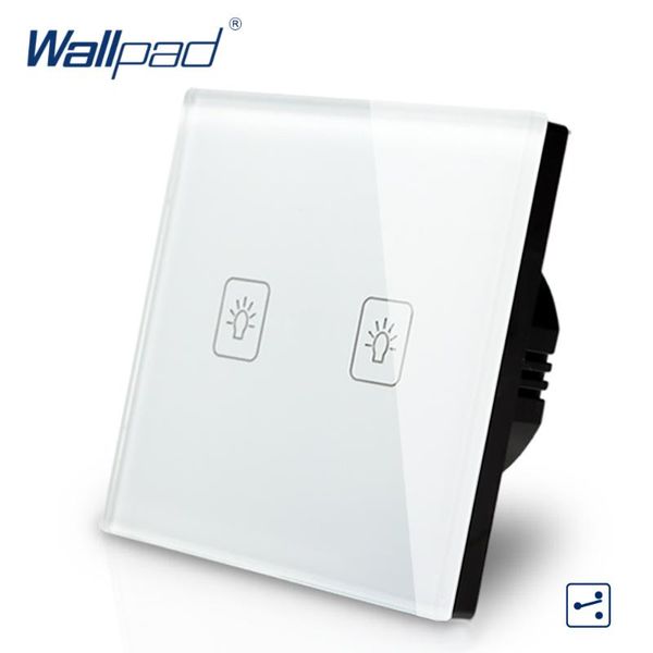 smart home control 2 gang way intermediate switch wallpad luxury white crystal glass wall touch normal 110-250v european standard
smart home control 2 gang way intermediate switch wallpad luxury white crystal glass wall touch normal 110-250v european standard