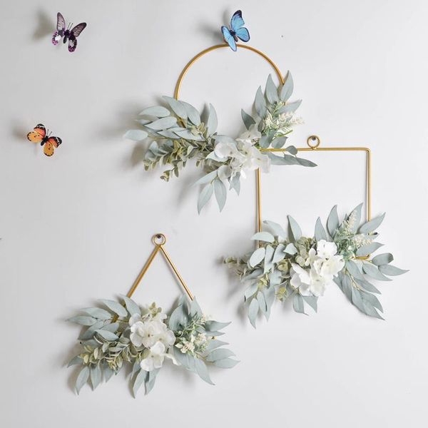 decorative flowers & wreaths luanqi hydrangea artificial flower metal iron wreath triangle round square party wedding diy wall hanging home
decorative flowers & wreaths luanqi hydrangea artificial flower metal iron wreath triangle round square party wedding diy wall hanging home