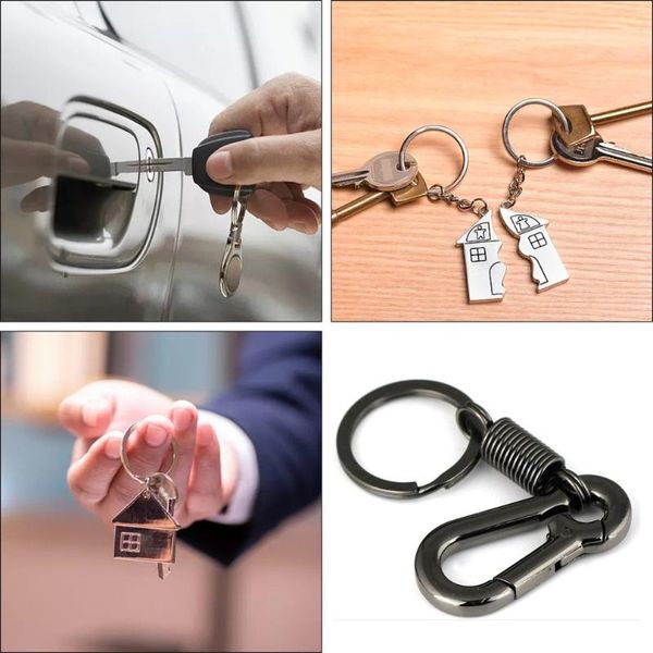 keychains metal zinc alloy key clip keychain storage equipment simple retro style strong chrome-plated carabiner, Silver
keychains metal zinc alloy key clip keychain storage equipment simple retro style strong chrome-plated carabiner, Silver