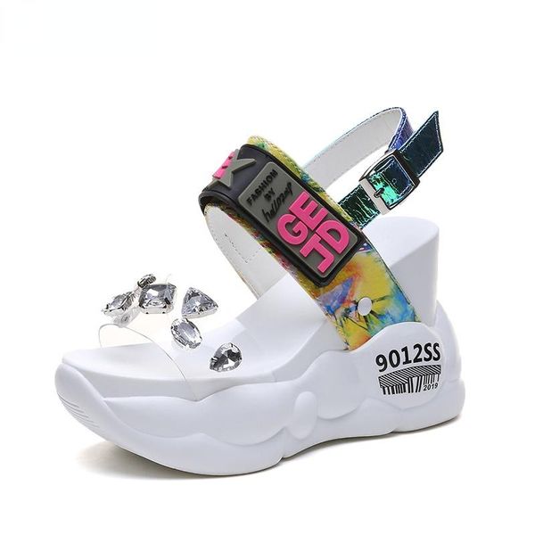 sandals platform women 2021 chunky super high heels white summer fashion transparent diamond wedge rhinestone female, Black
sandals platform women 2021 chunky super high heels white summer fashion transparent diamond wedge rhinestone female, Black