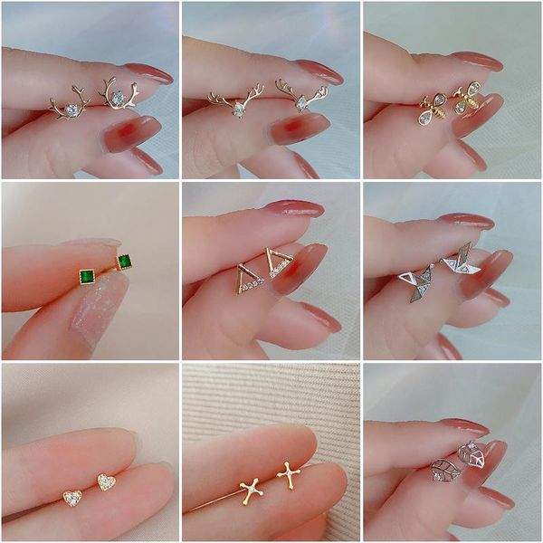 stud ins color cute earrings for women girls love heart piercing jewelry animal flower crystal female m4, Golden;silver
stud ins color cute earrings for women girls love heart piercing jewelry animal flower crystal female m4, Golden;silver