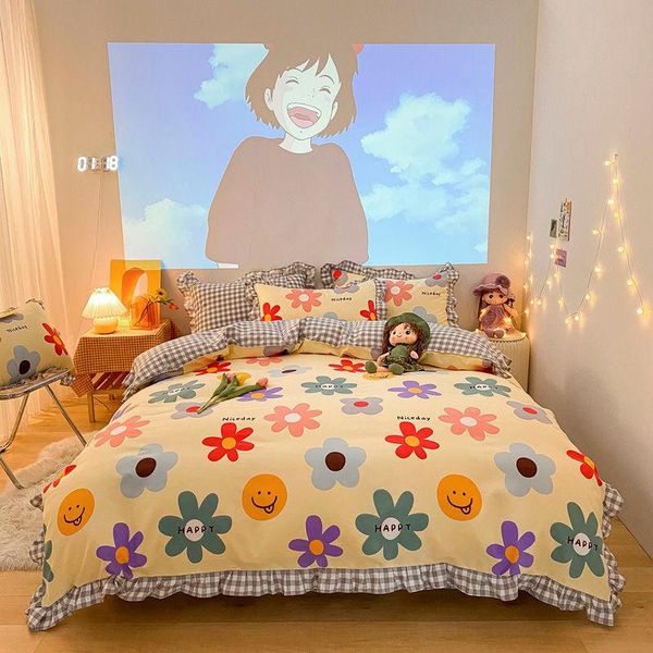 bedding sets net red bed skirt four piece thick sanding princess style three-piece sheet duvet cover girl heart girls
bedding sets net red bed skirt four piece thick sanding princess style three-piece sheet duvet cover girl heart girls