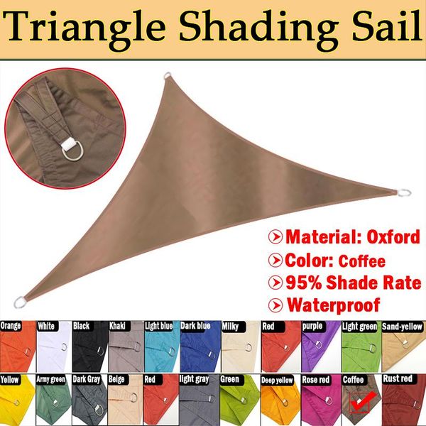 shade 220gsm coffee color trilateral sunshade sail outdoor camping waterproof oxford cloth garden patio pool awning car sun
shade 220gsm coffee color trilateral sunshade sail outdoor camping waterproof oxford cloth garden patio pool awning car sun