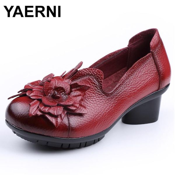 dress shoes yaerni summer autumn women retro floral cowhide ladies folk style handmade genuine leather pumps soft bottom e478, Black
dress shoes yaerni summer autumn women retro floral cowhide ladies folk style handmade genuine leather pumps soft bottom e478, Black