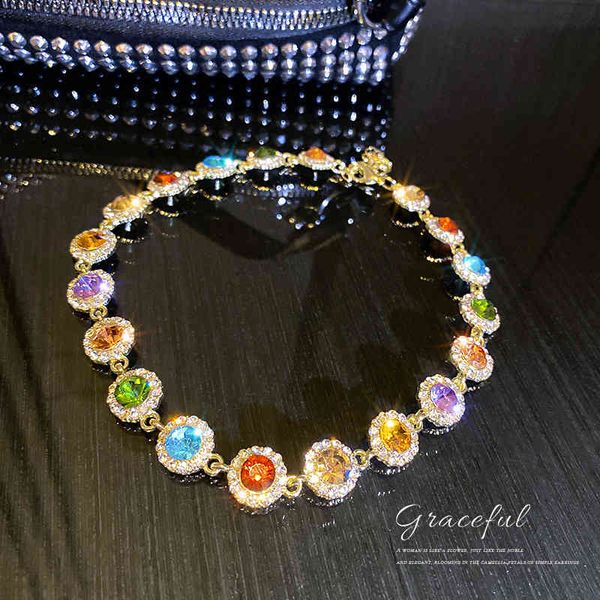 chain women pendants south korea east gate fashion simple personality necklace color inlaid diamond net red temperament design, Silver
chain women pendants south korea east gate fashion simple personality necklace color inlaid diamond net red temperament design, Silver