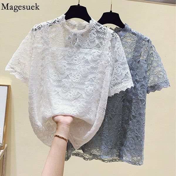 women's blouses & shirts fashion short sleeve lace blouse women summer button transparent mesh white shirt sweet female see-through blu
women's blouses & shirts fashion short sleeve lace blouse women summer button transparent mesh white shirt sweet female see-through blu