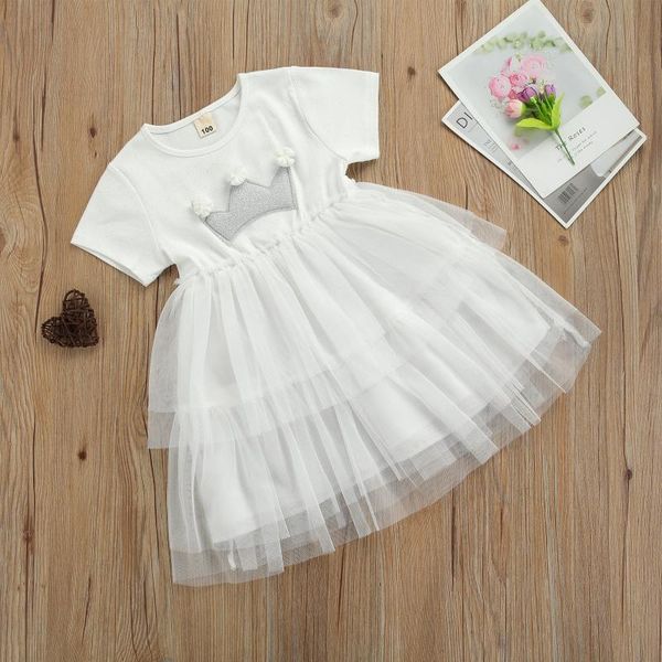 girl's dresses 2021 kids dress, girls crown pattern round collar short sleeve layered dress for summer fall, white/pink, Red;yellow
girl's dresses 2021 kids dress, girls crown pattern round collar short sleeve layered dress for summer fall, white/pink, Red;yellow