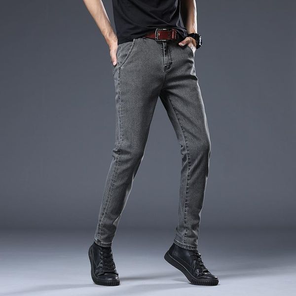 new arrival men gray classic business stretch jeans popular casual soft denim trousers pencil long pants, Blue
new arrival men gray classic business stretch jeans popular casual soft denim trousers pencil long pants, Blue