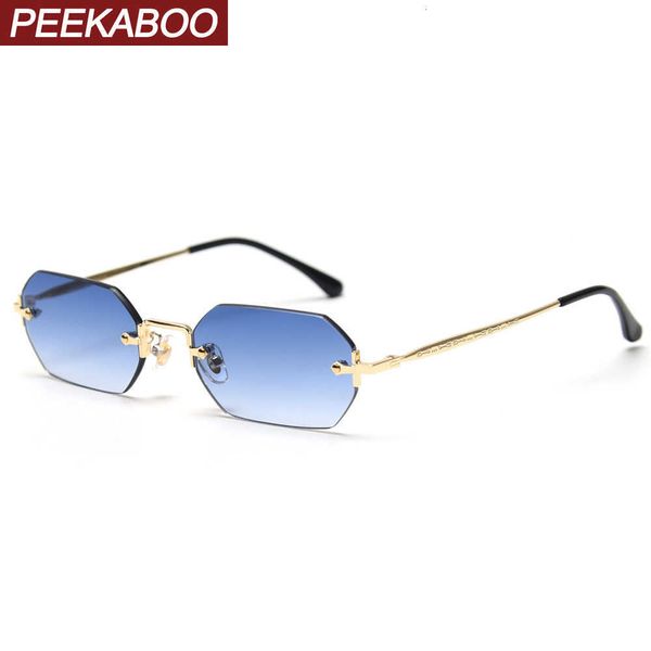 sun glasses peekaboo men rectangle sunglasses rimless octagonal small glasses women metal gold polygon blue brown 2021 uv400 frameless, White;black
sun glasses peekaboo men rectangle sunglasses rimless octagonal small glasses women metal gold polygon blue brown 2021 uv400 frameless, White;black