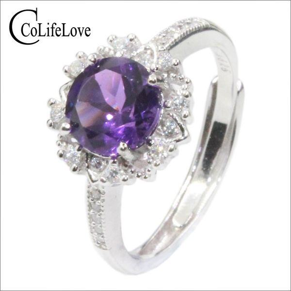 cluster rings colife jewelry 925 silver amethyst ring for daily wear 7mm natural fashion, Golden;silver
cluster rings colife jewelry 925 silver amethyst ring for daily wear 7mm natural fashion, Golden;silver