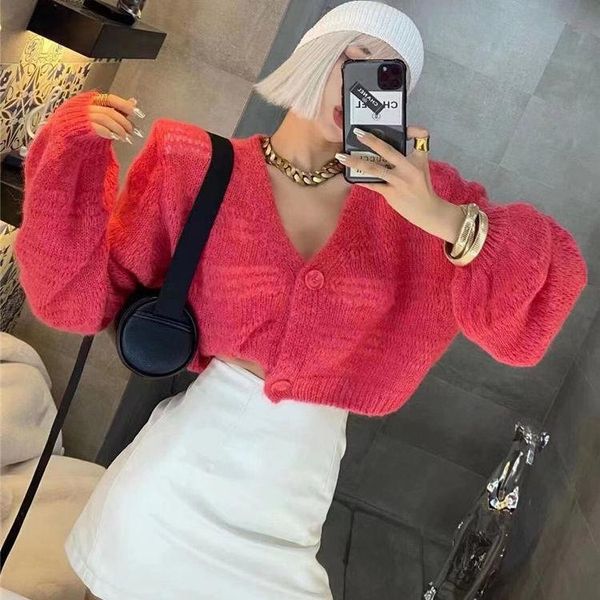 women's jackets ewsfv 2021 autumn arrive women solid loose korean style knitted cardigan all-match v-neck long sleeve sweater short coa, Black;brown
women's jackets ewsfv 2021 autumn arrive women solid loose korean style knitted cardigan all-match v-neck long sleeve sweater short coa, Black;brown
