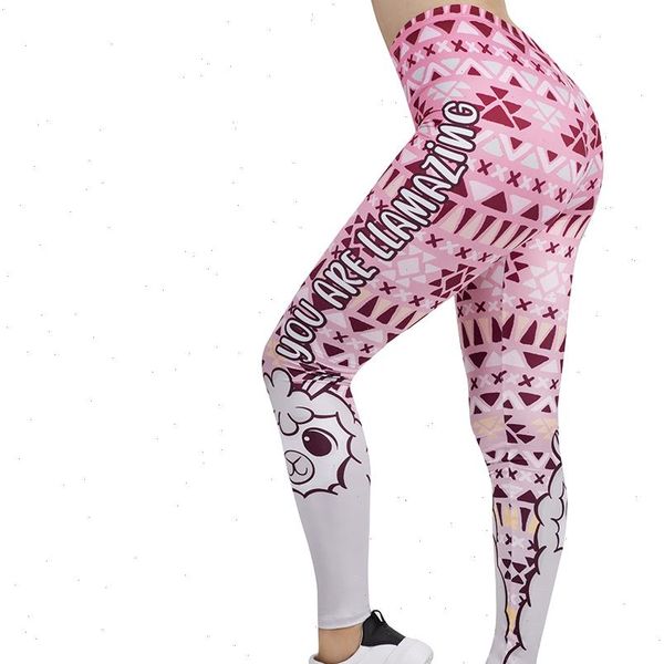 women legging pink geometric llamazing printing leggins slim high elasticity legins fitness leggings female pants drop shipping, Black
women legging pink geometric llamazing printing leggins slim high elasticity legins fitness leggings female pants drop shipping, Black