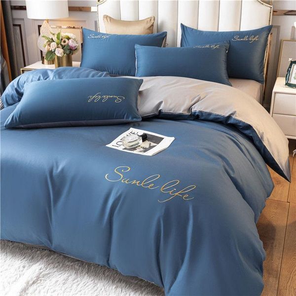 bedding sets solid color embroidery set luxury pla cool fiber duvet cover king/super king size bed 4pcs
bedding sets solid color embroidery set luxury pla cool fiber duvet cover king/super king size bed 4pcs