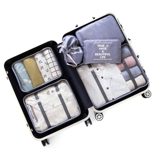 6-piece travel storage bag clothes storage bag classification suitcase thick polyester twill luggage
6-piece travel storage bag clothes storage bag classification suitcase thick polyester twill luggage