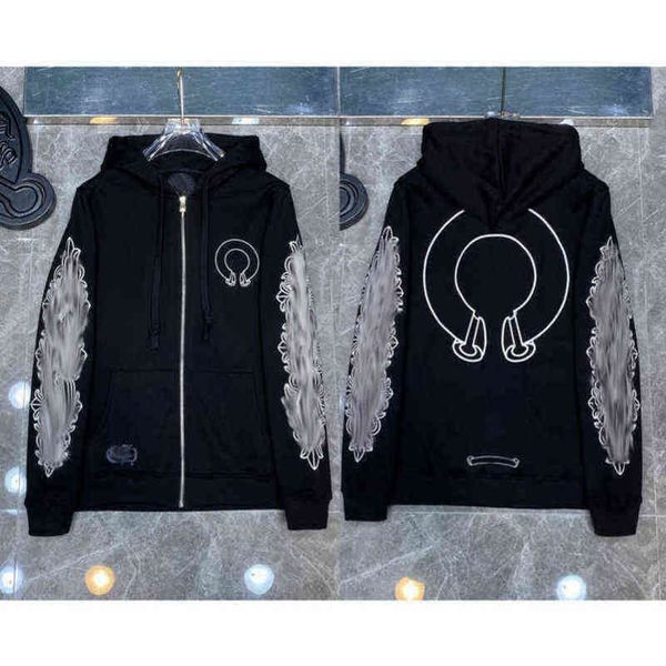 classic luxury designer fashion hoodies mens zipper ch horseshoe sanskrit cross print pullover hooded sweatshirts sweater woman loose jackts, Black
classic luxury designer fashion hoodies mens zipper ch horseshoe sanskrit cross print pullover hooded sweatshirts sweater woman loose jackts, Black